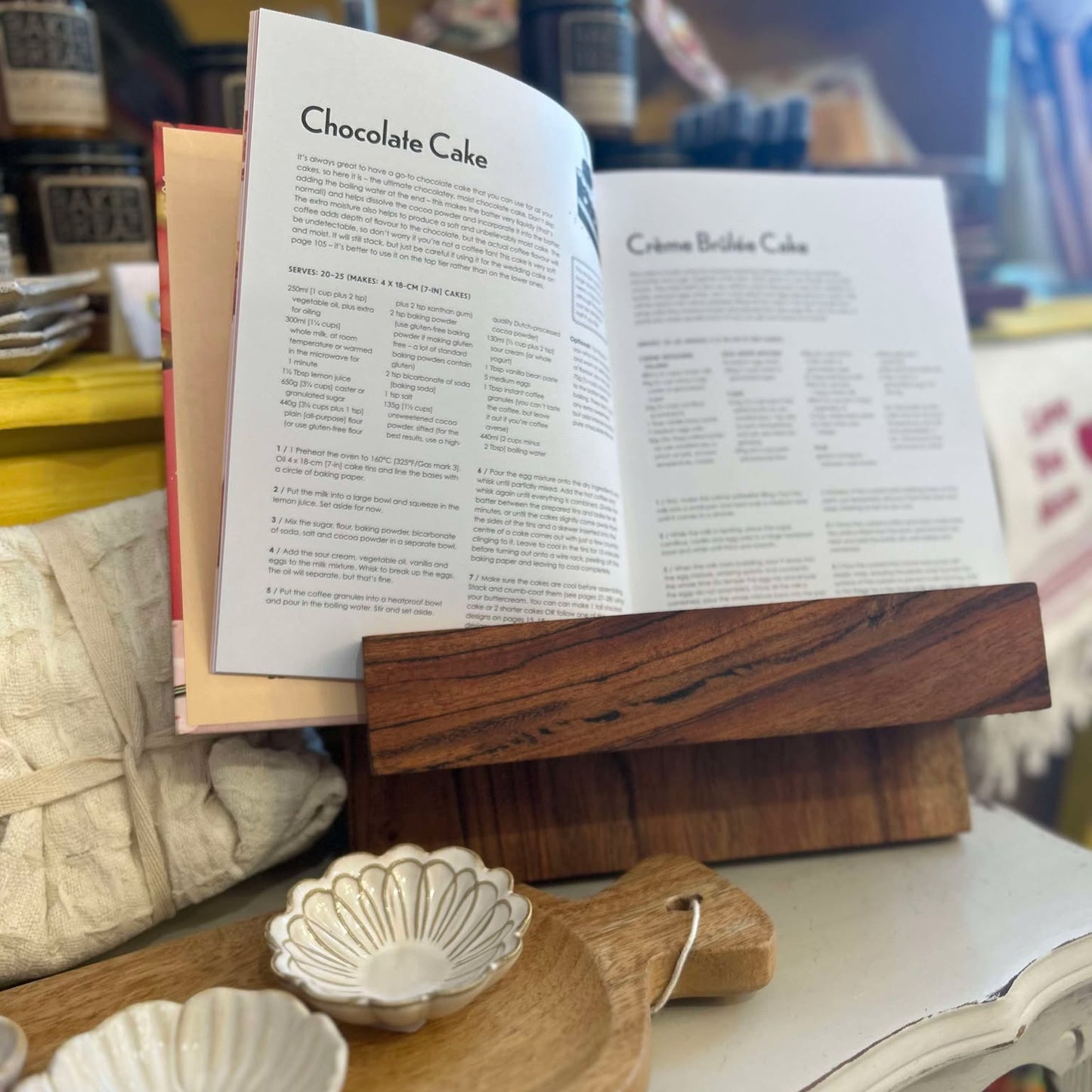 Wooden Cookbook Stand