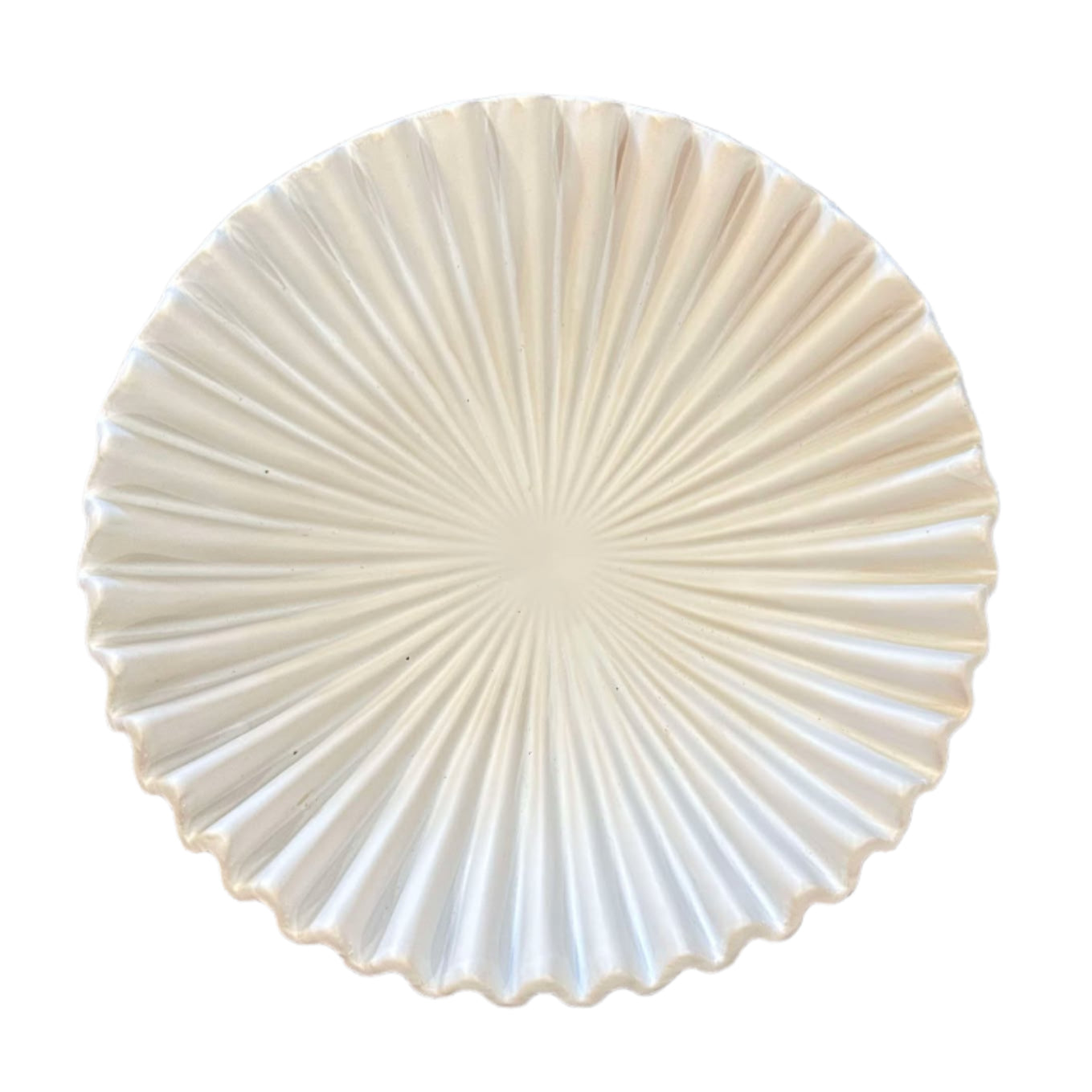 Ruffled Ceramic Bowl,Medium