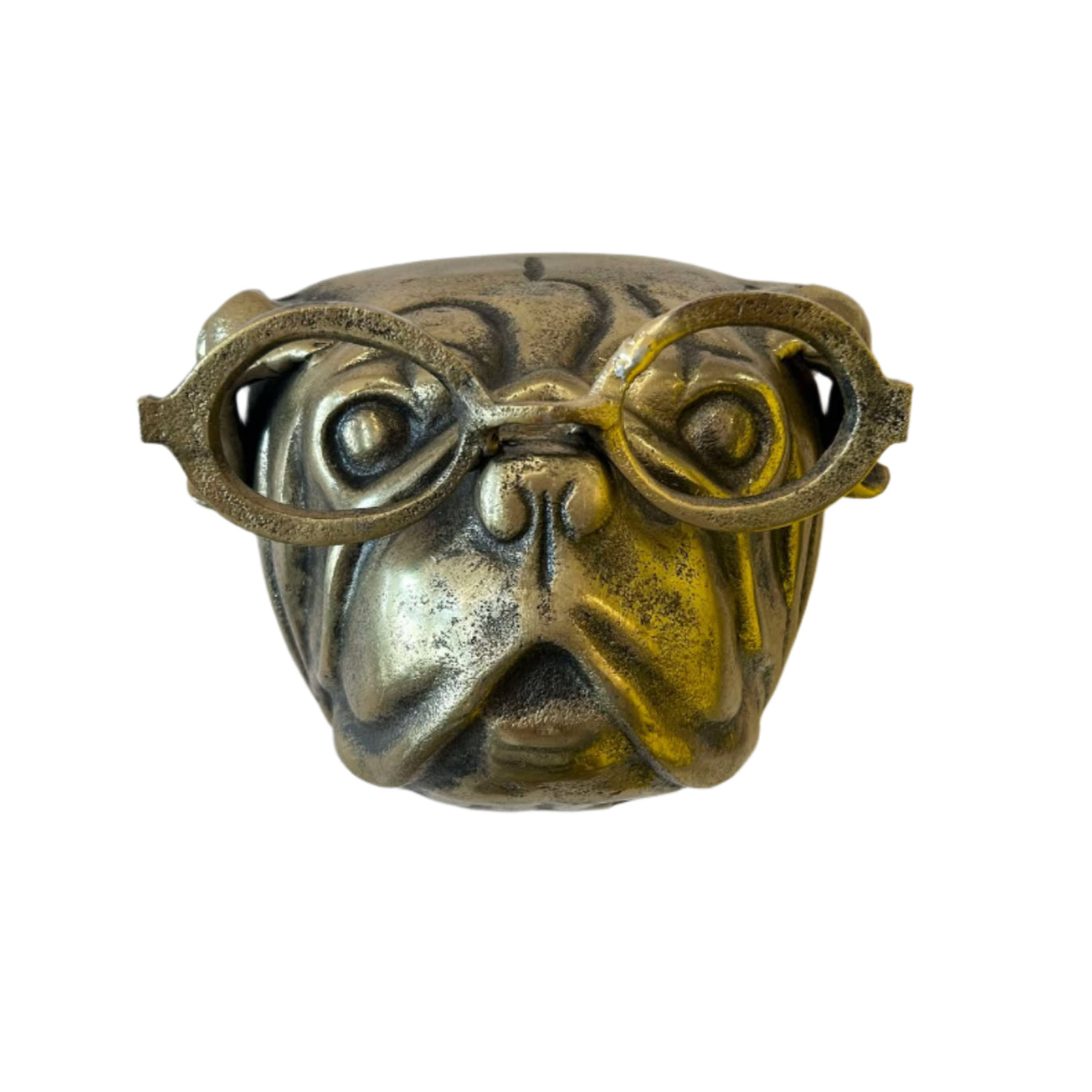 Brass Bulldog Wall Hanging 'taxidermy'