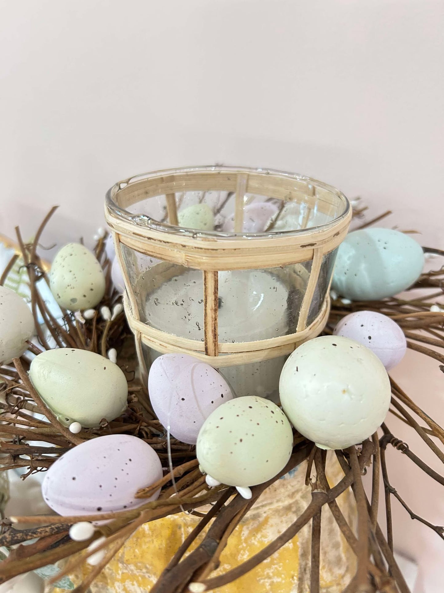 Egg Wreath With Natural Twigs