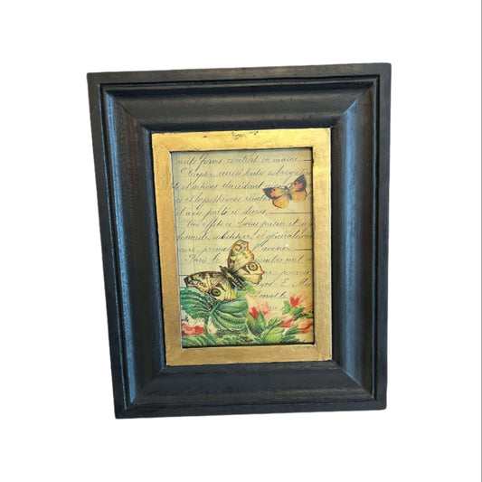 5x7 Black and Gold Wooden Frame