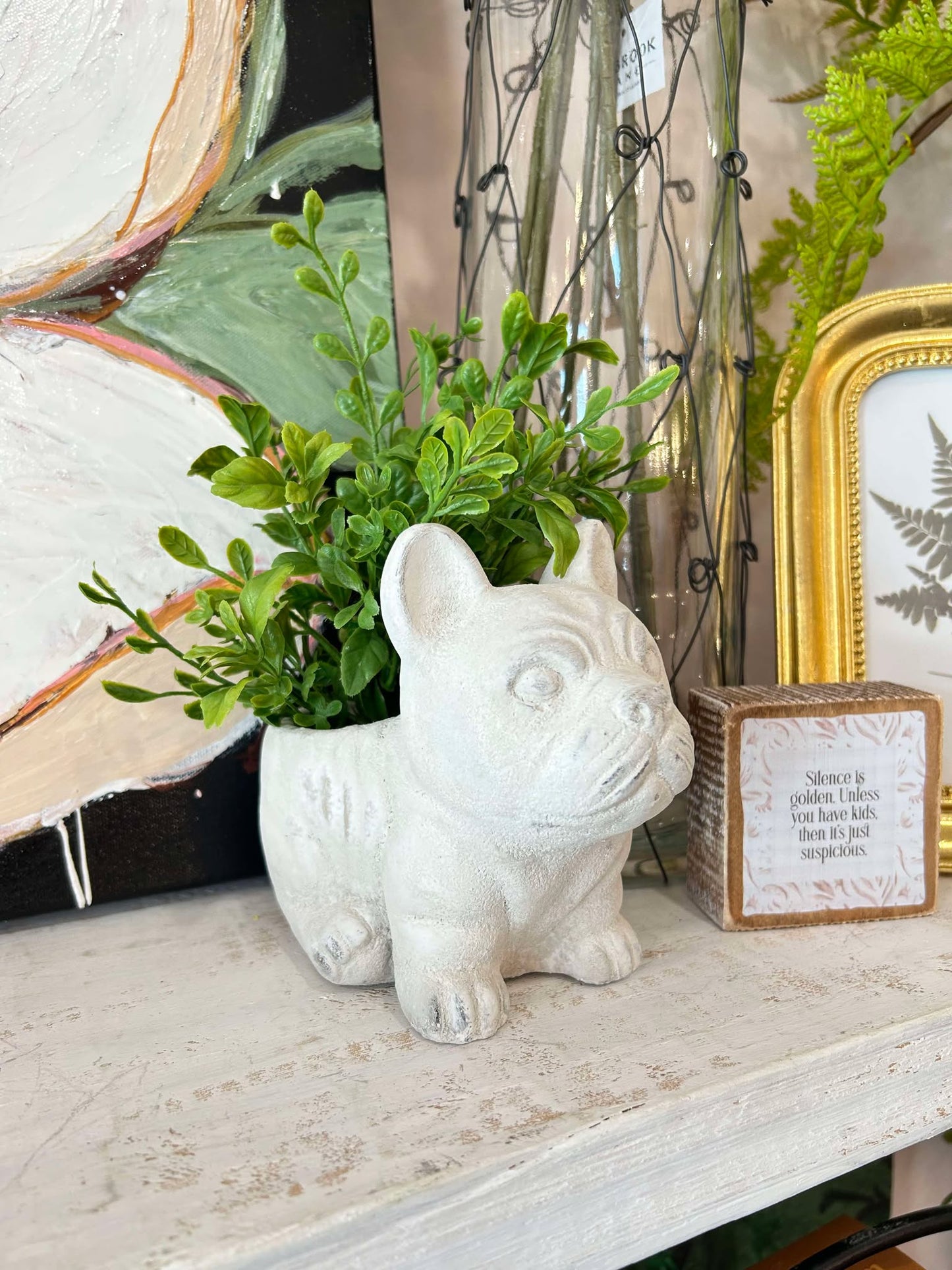French Bulldog Planter/Vase
