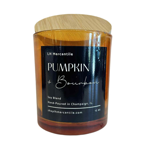 LH Mercantile Candle- Pumpkin and Bourbon
