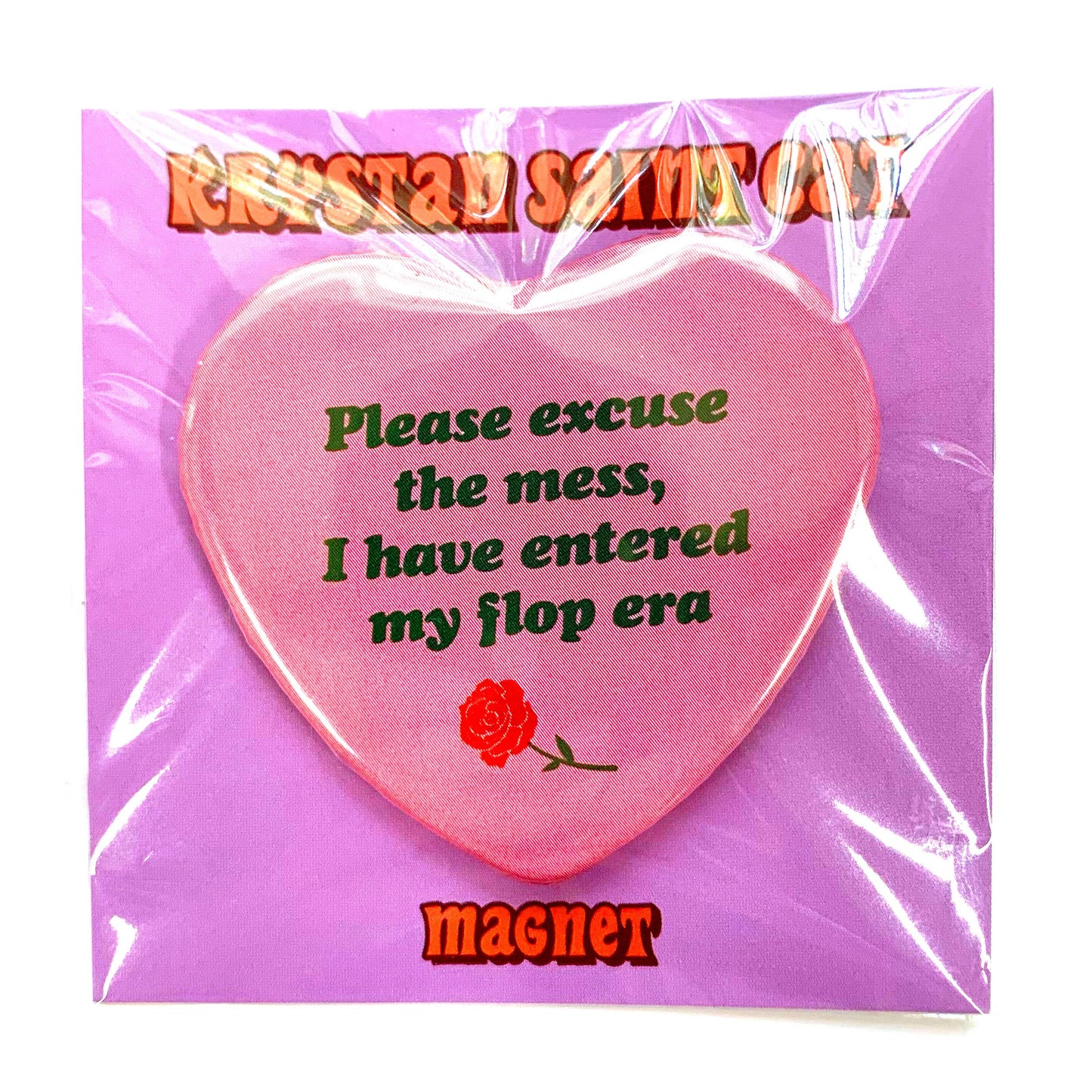 Flop Era Heart Shaped Magnet