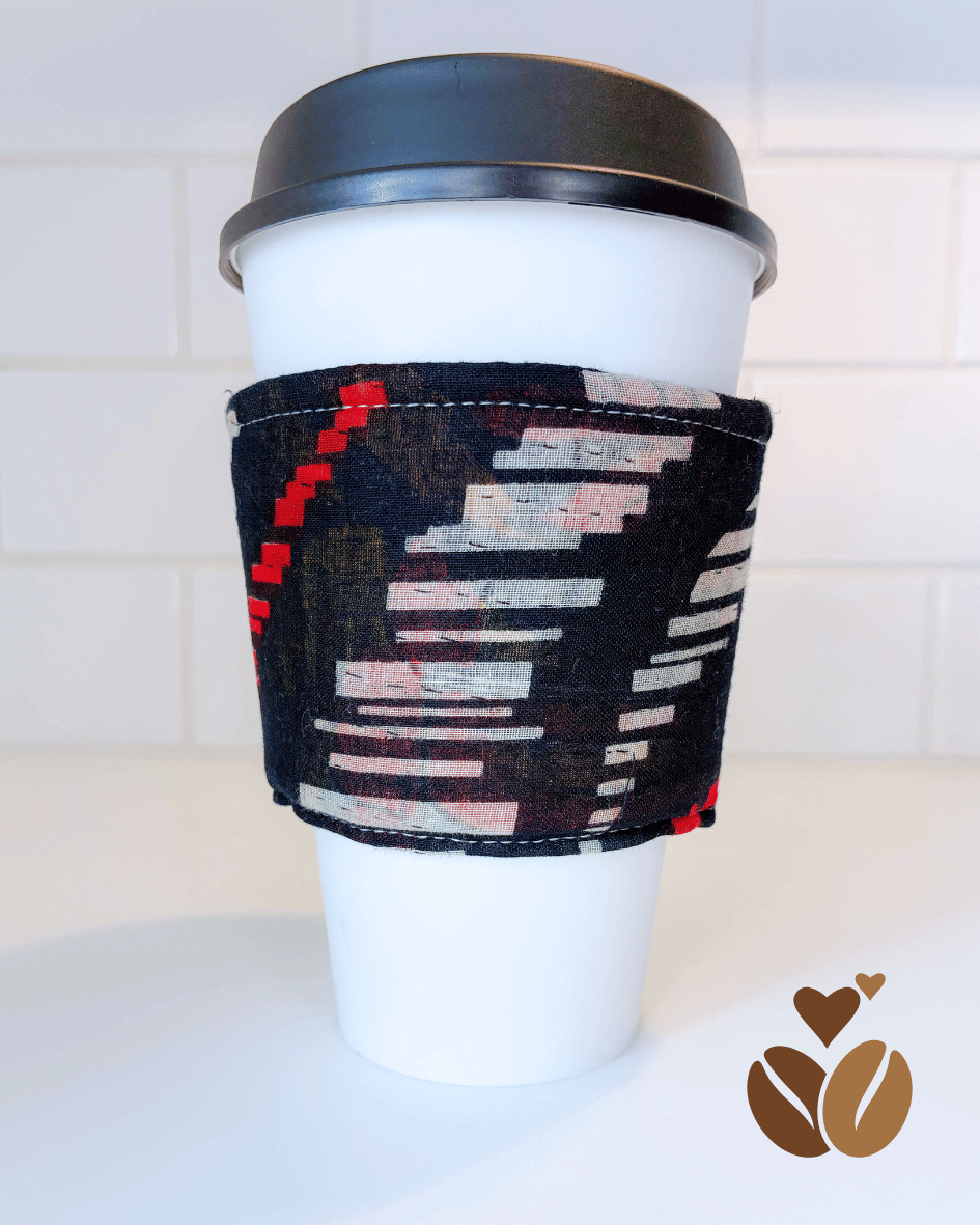 Vintage Kantha Coffee Cozy