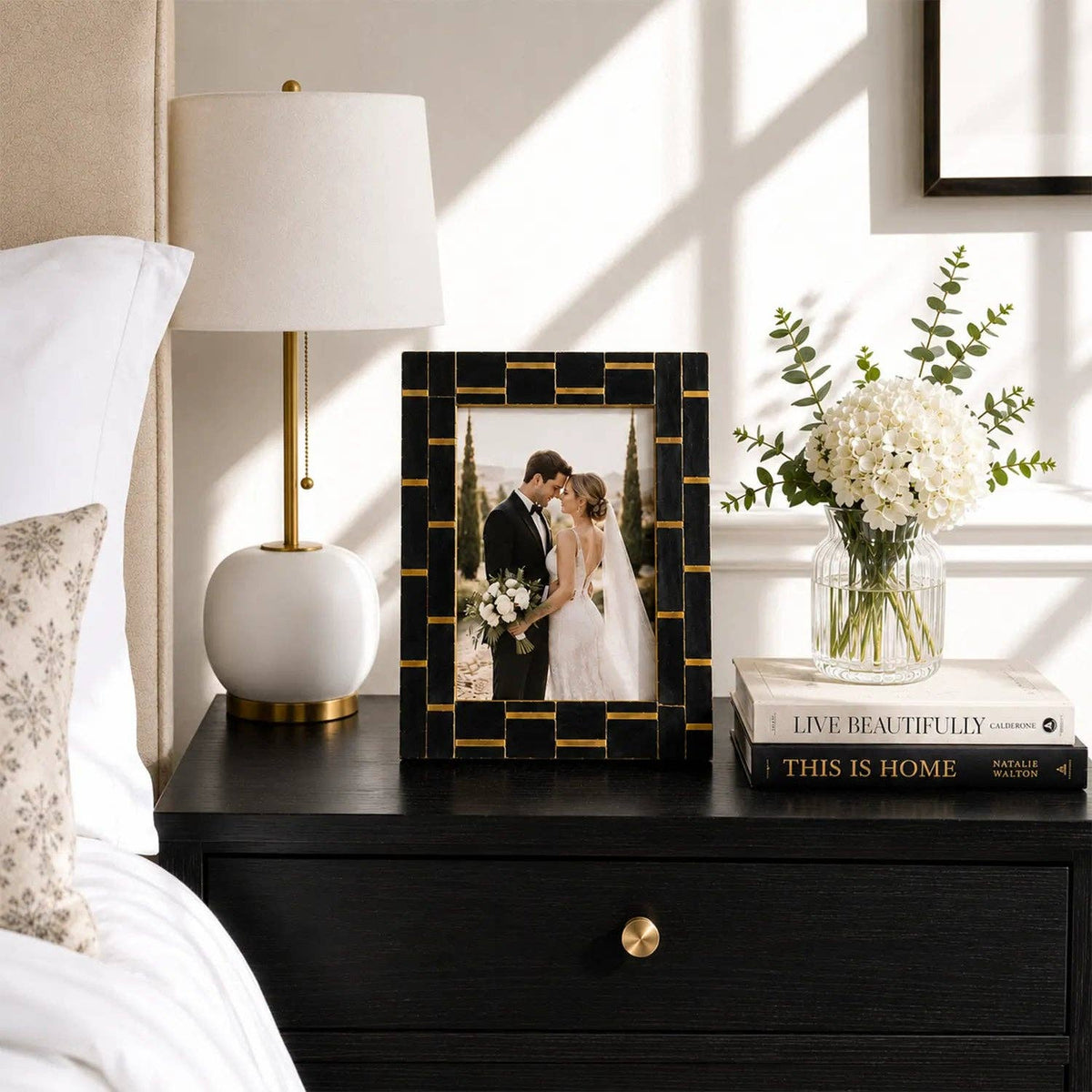 Picture Frames Classic Horn & Brass Inlay