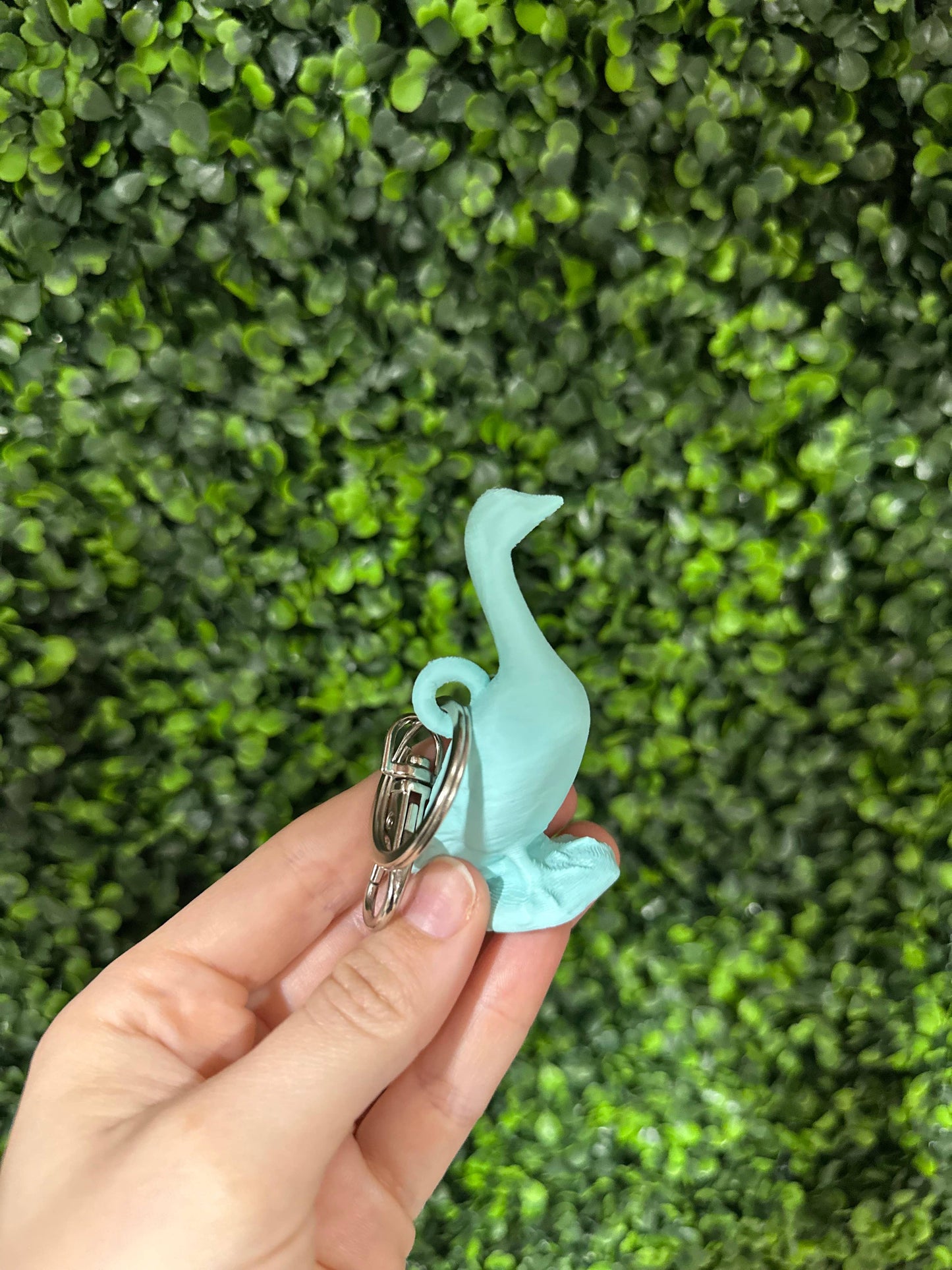 Porch Goose Keychain (green or pink)