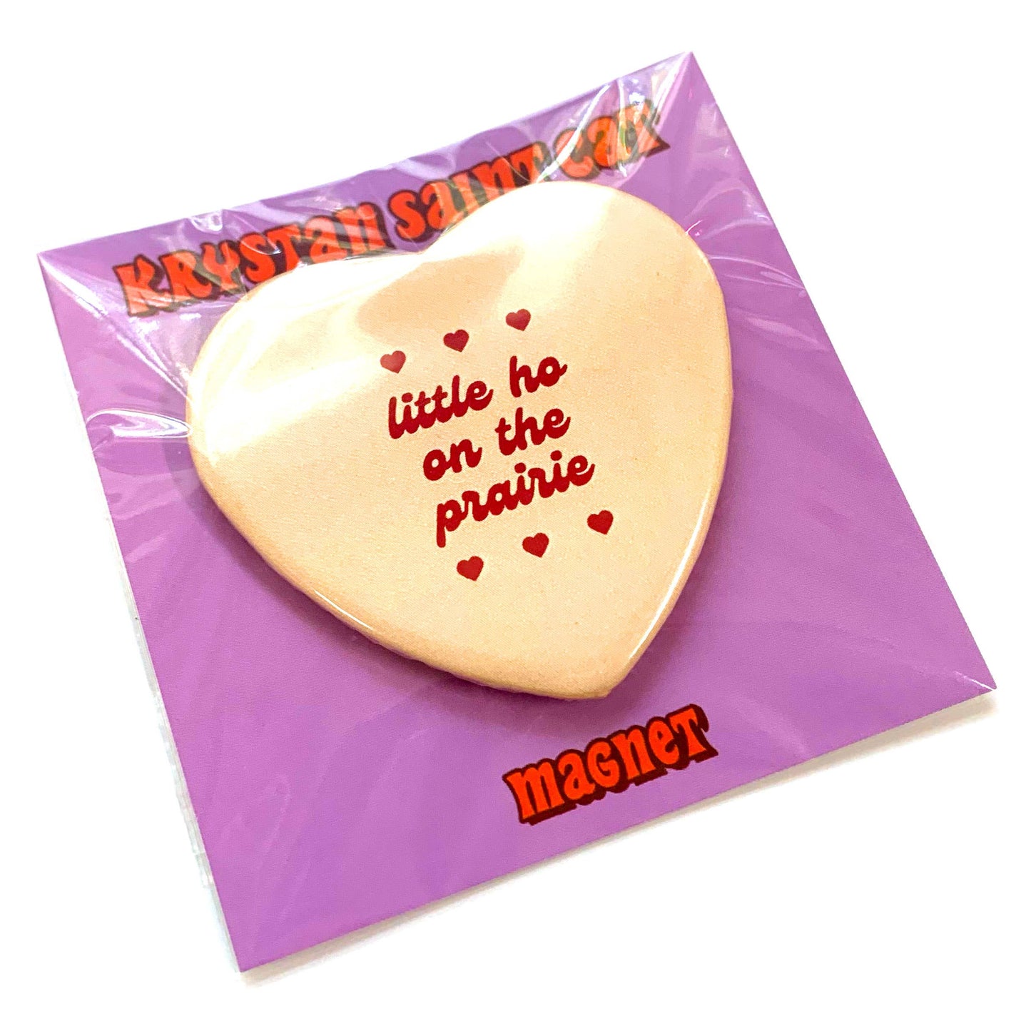 Little Ho On The Prairie Heart Shaped Magnet