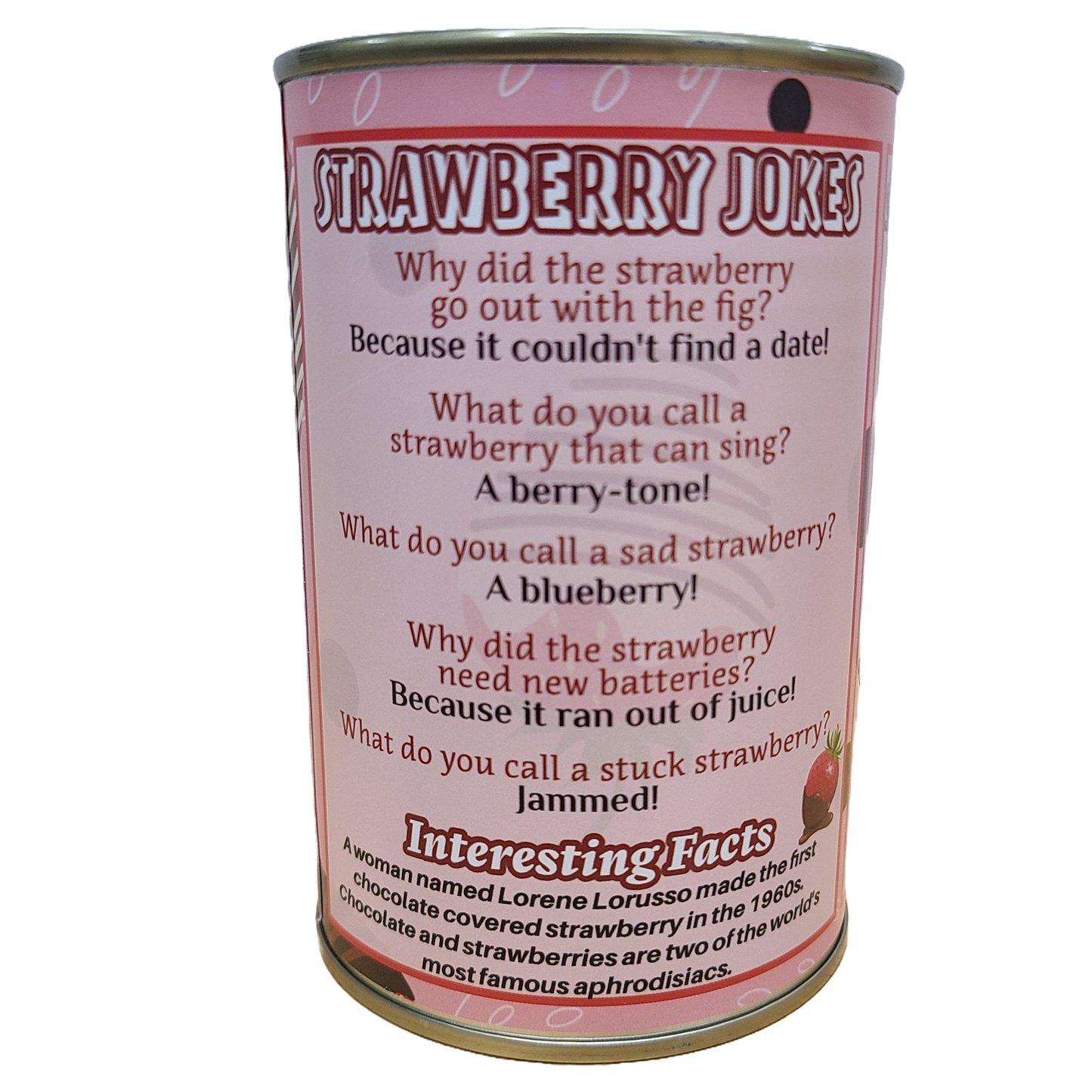 Canned Chocolate Covered Strawberry | Valentine Gift Plush