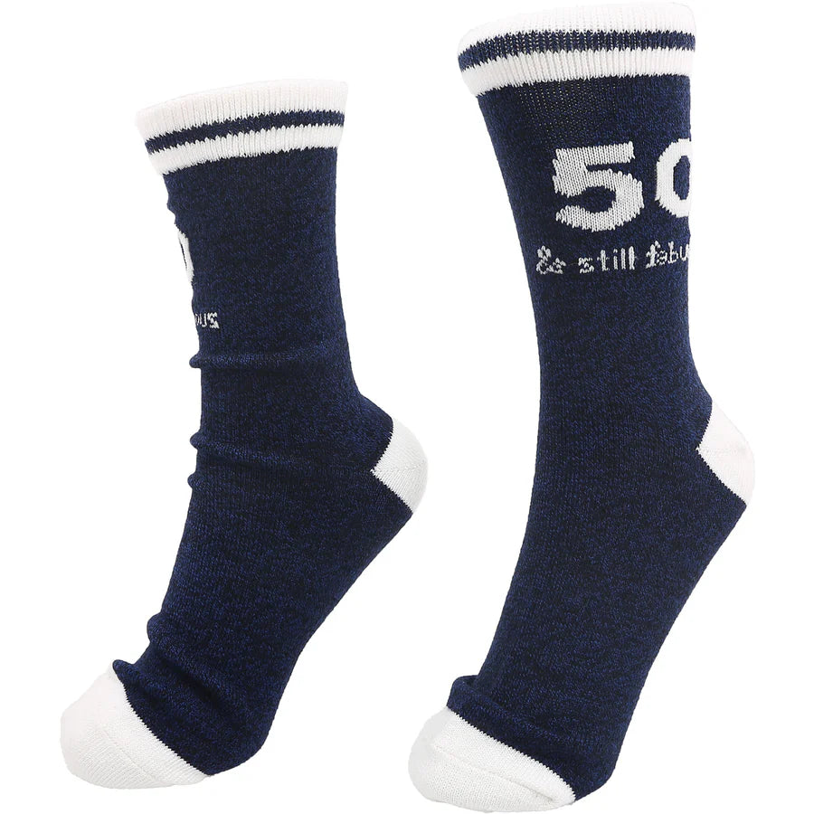 50 and Still Fabulous Crew Socks