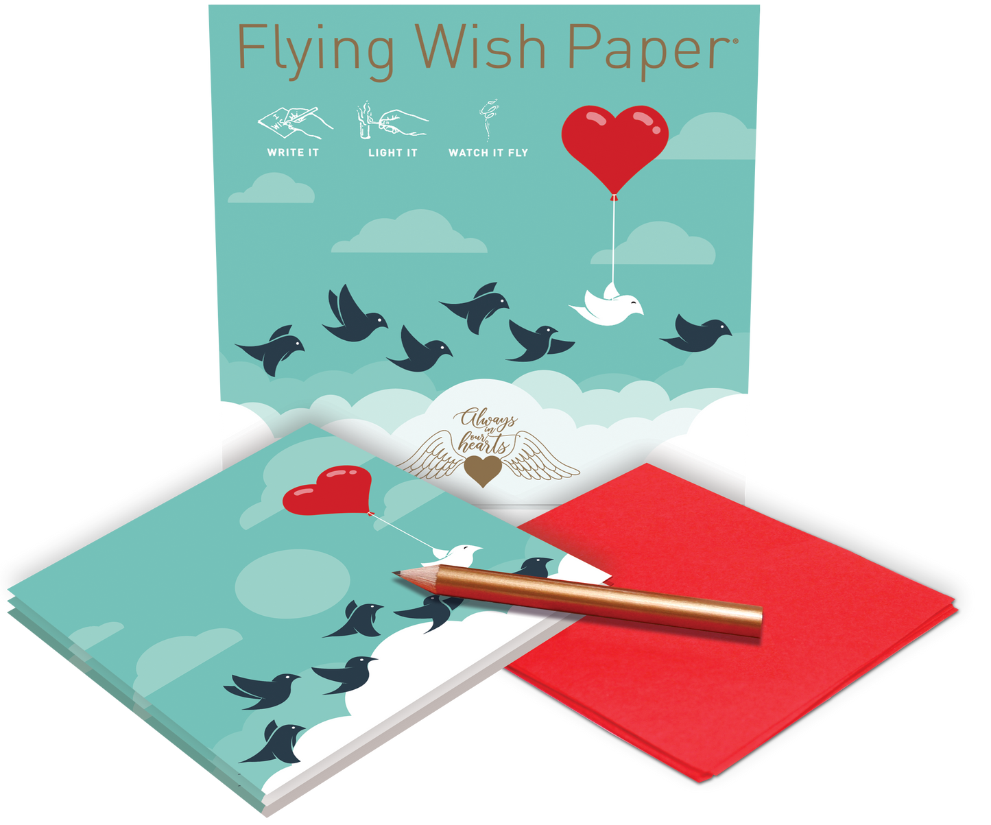 Flying Wish Paper- Always in Our Hearts