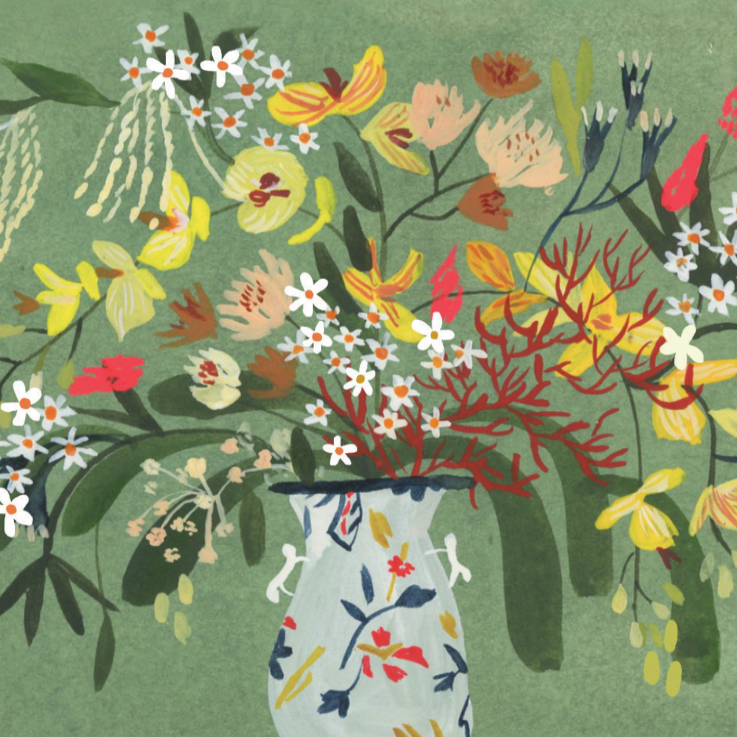 Congratulations! Floral Greeting Card