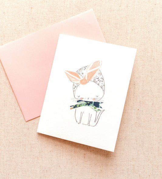 Single Cat/Kitty Notecard