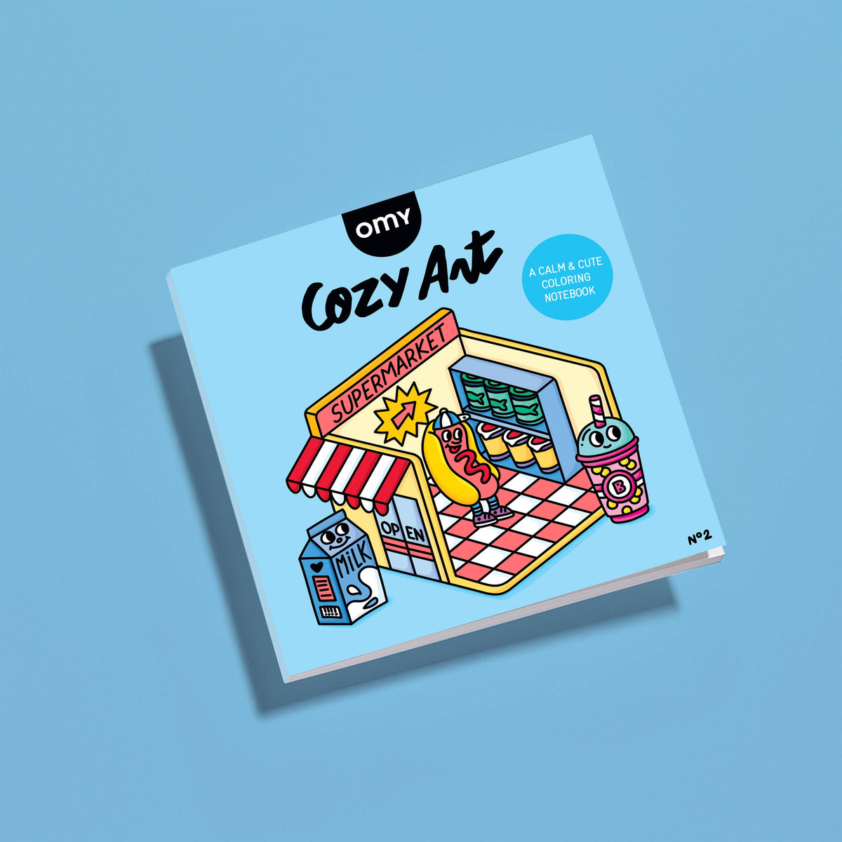 Cozy Art Coloring Book- Market
