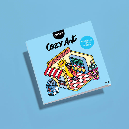 Cozy Art Coloring Book- Market