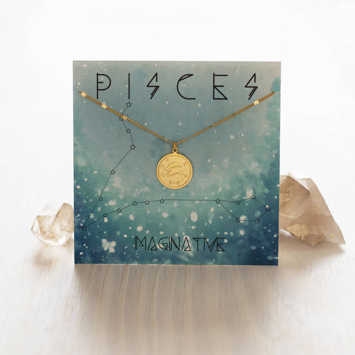 Zodiac Medallion Charm Necklace