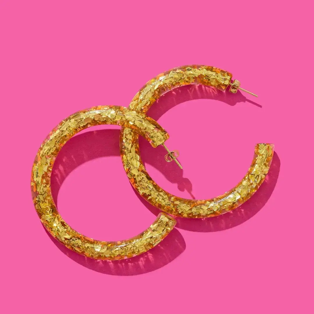 Confetti Hoop Earrings