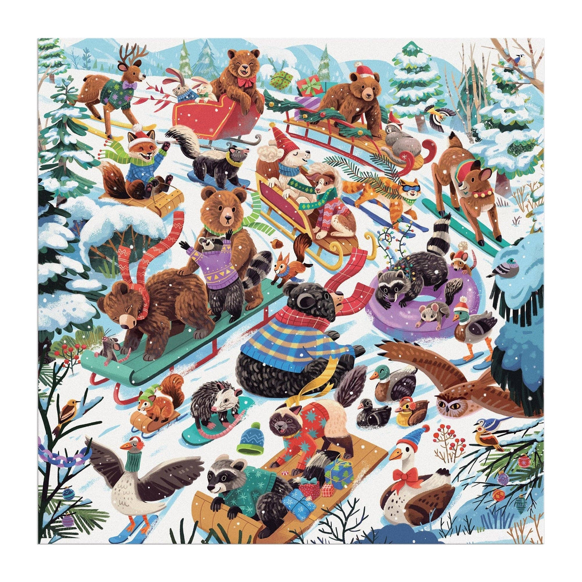 Dashing All the Way 500 Piece Puzzle