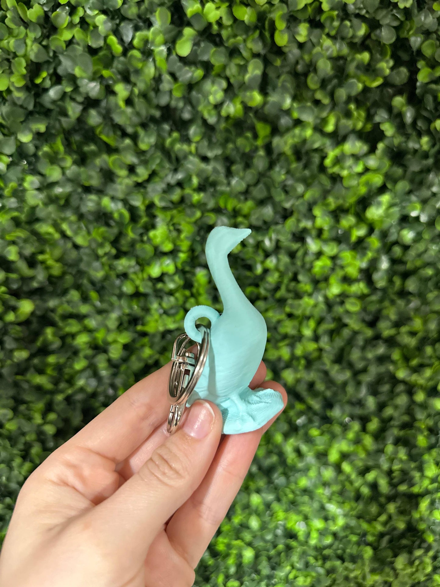Porch Goose Keychain (green or pink)