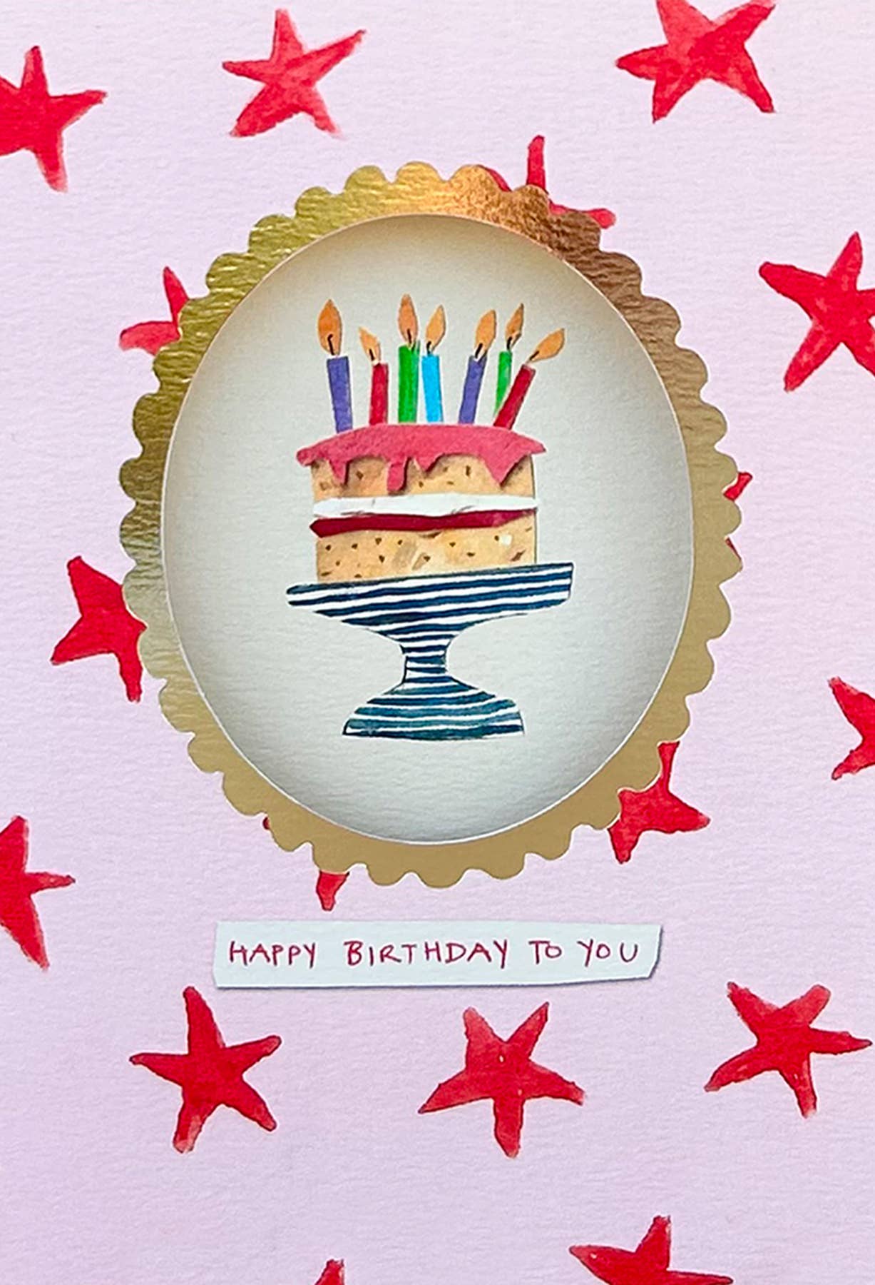 Birthday Cake Cut Out Birthday Card
