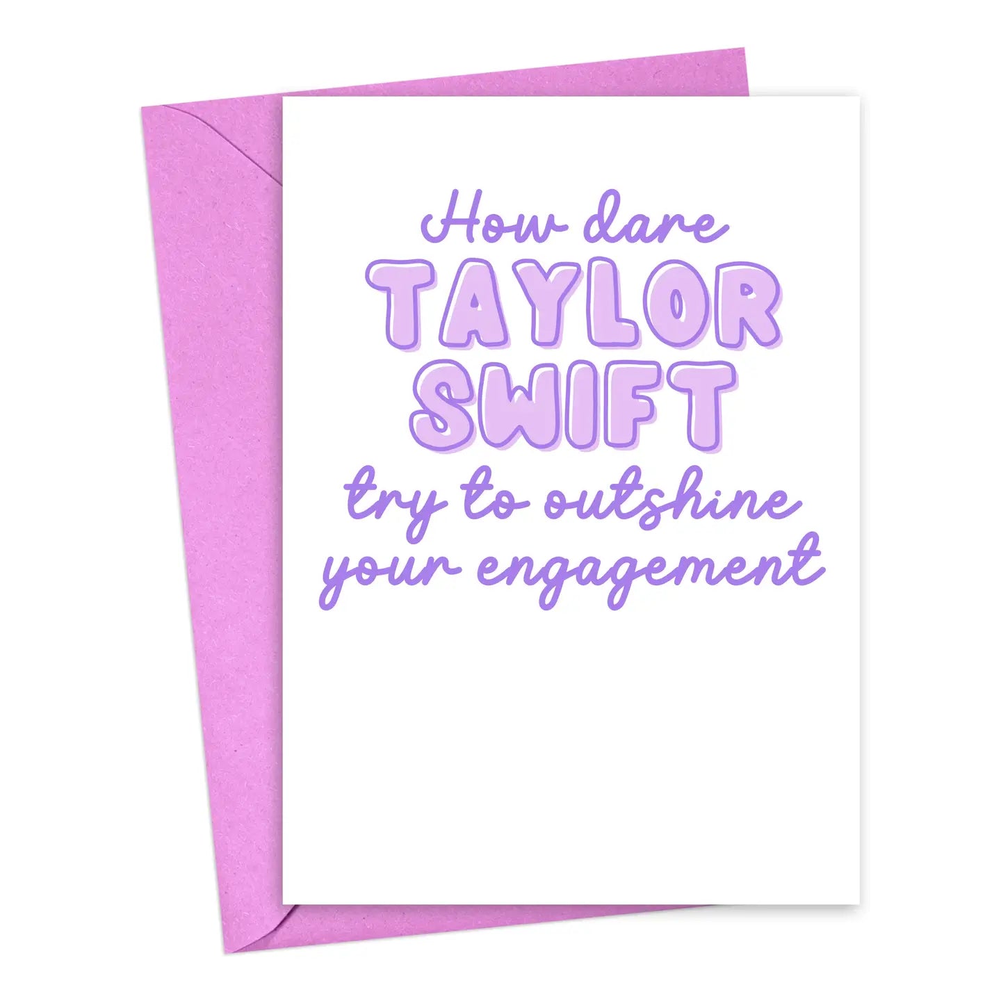 Funny Taylor Swift Engagement Card