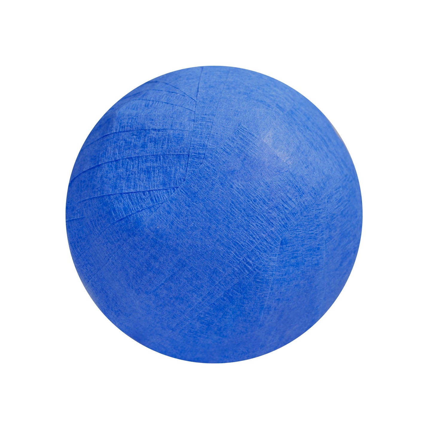Blue exercise ball on a white background