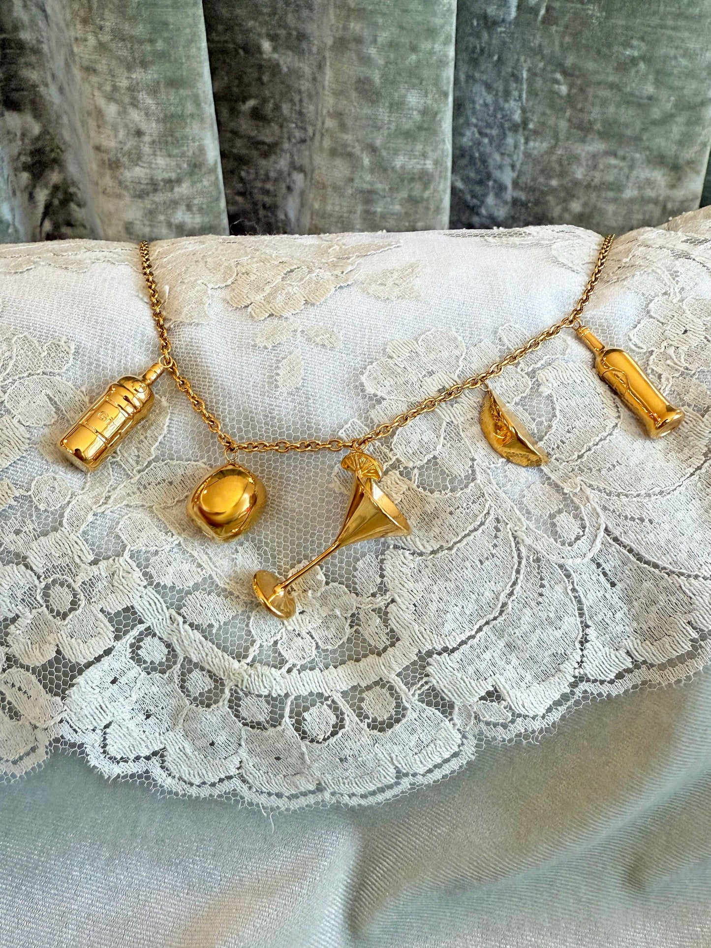 Martini Charm Necklace