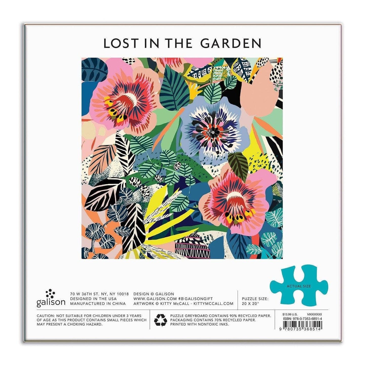 Kitty McCall Lost In the Garden 500 Piece Puzzle