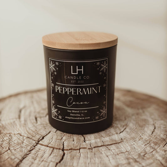 LH Candle Co- Peppermint Cocoa Holiday Candle