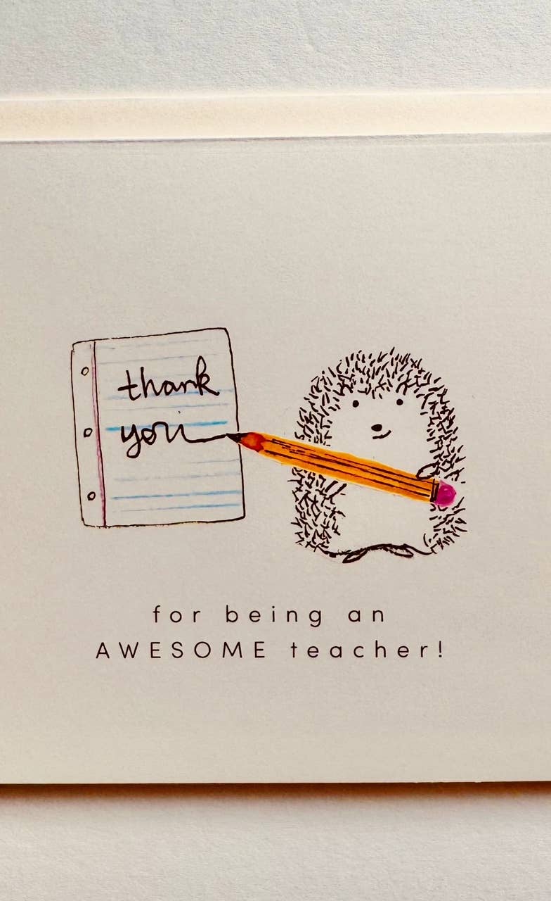 Teacher Thank You Notecard