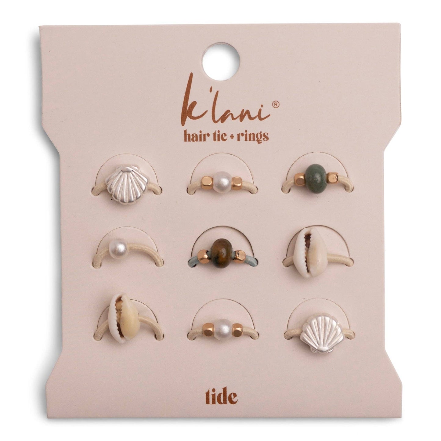 K'Lani Hair Tie Rings- Tide
