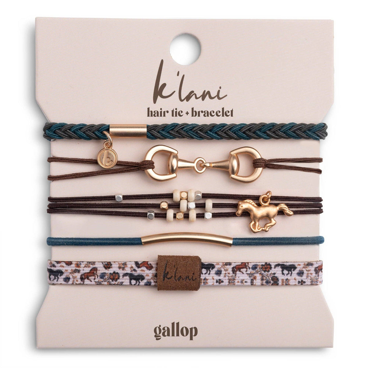 K'Lani Hair Tie Bracelet-Gallop