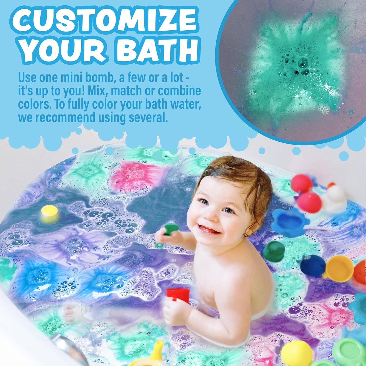 Lil' Bursts Mini Bath Bombs for Kids