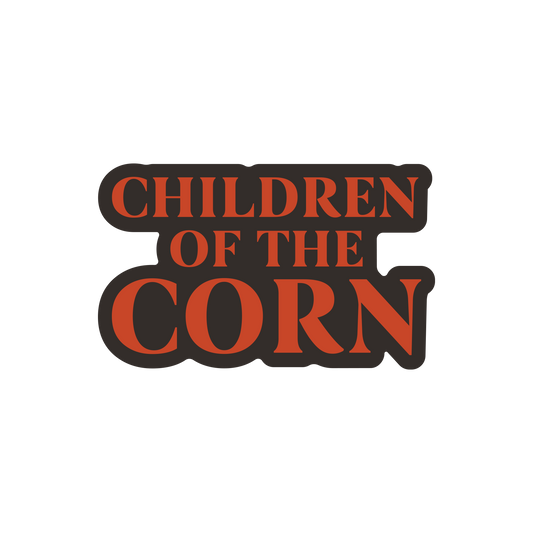 Logo for 'Children of the Corn' with red text on a black background
