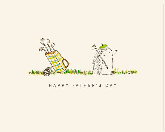 Father's Day Hedgehog Golfer