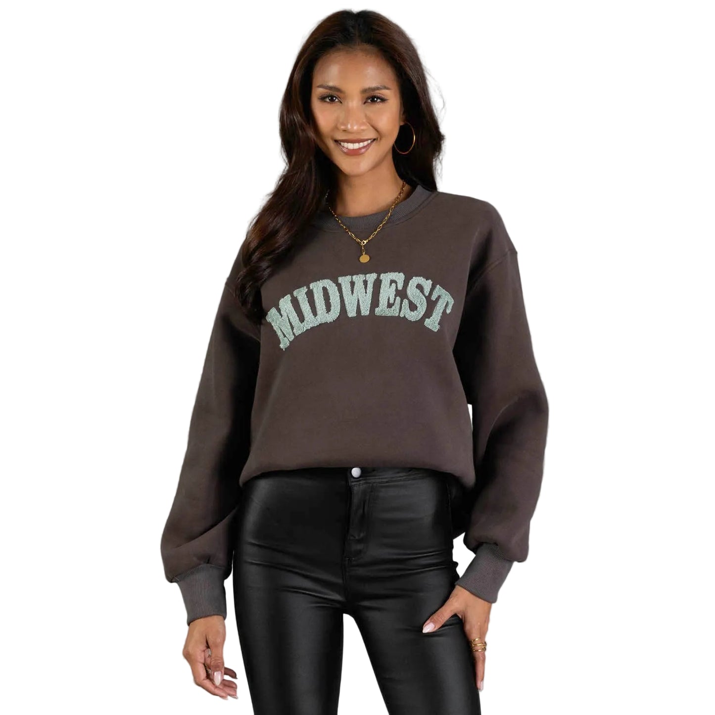 Charcoal & Mint Midwest Sweatshirt