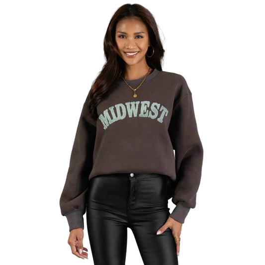 Charcoal & Mint Midwest Sweatshirt
