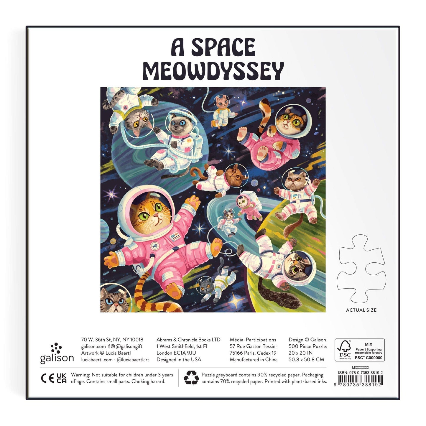A Space Meowdyssey 500 Piece Puzzle