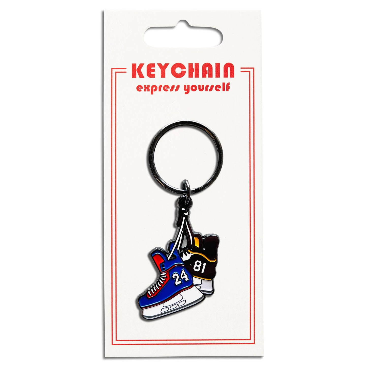 Heated Rivalry Hockey Skates Keychain