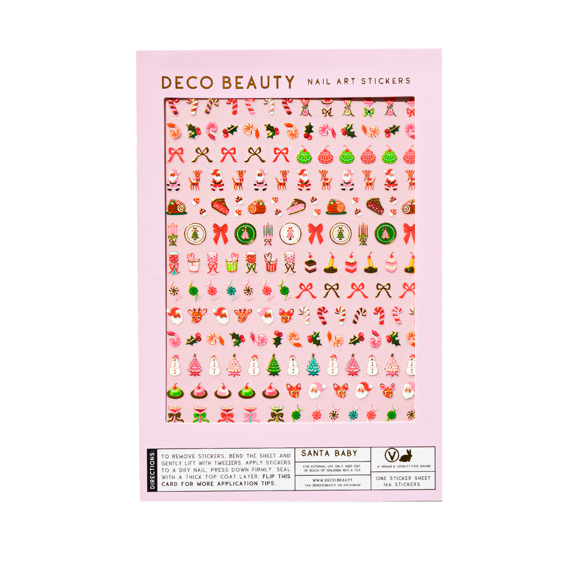Nail Art Stickers - Santa Baby