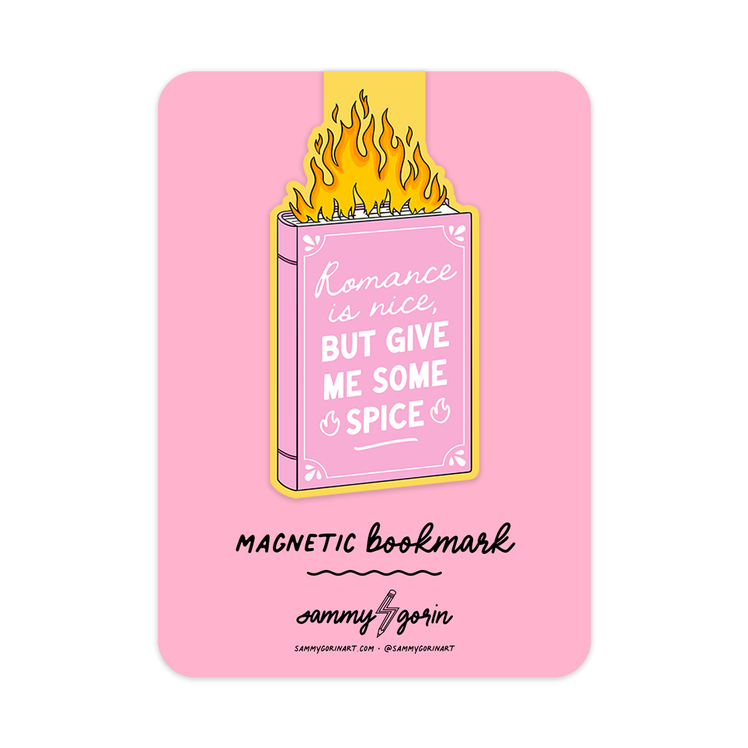 Romance is Nice Spicy Books Magnetic Bookmark