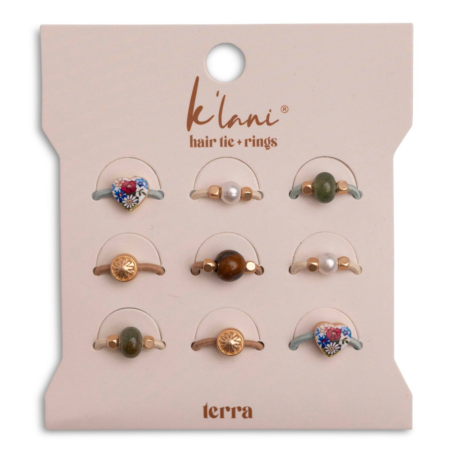 K'Lani Hair Tie Rings- Terra