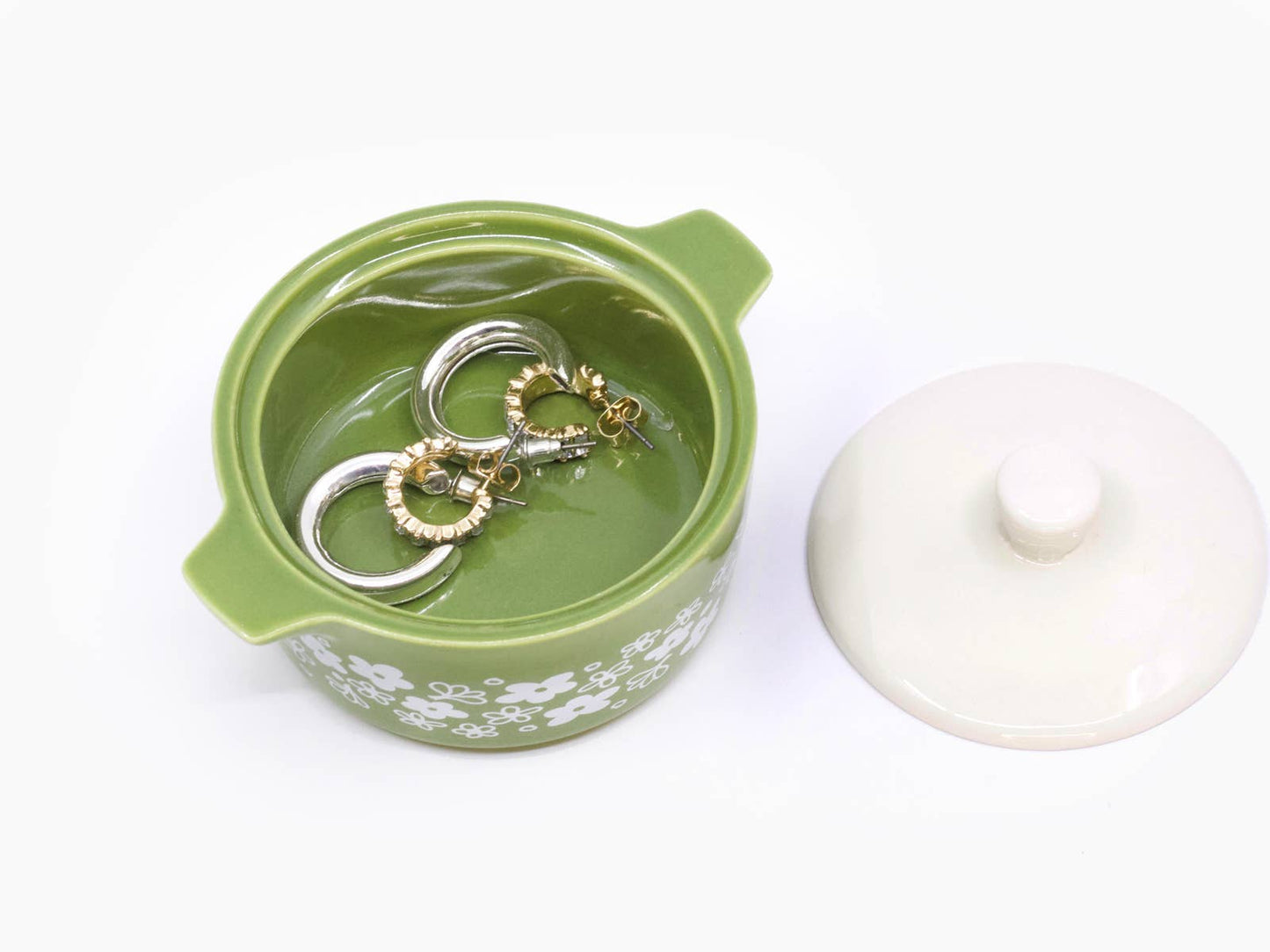 Spring Blossom Casserole Trinket Box