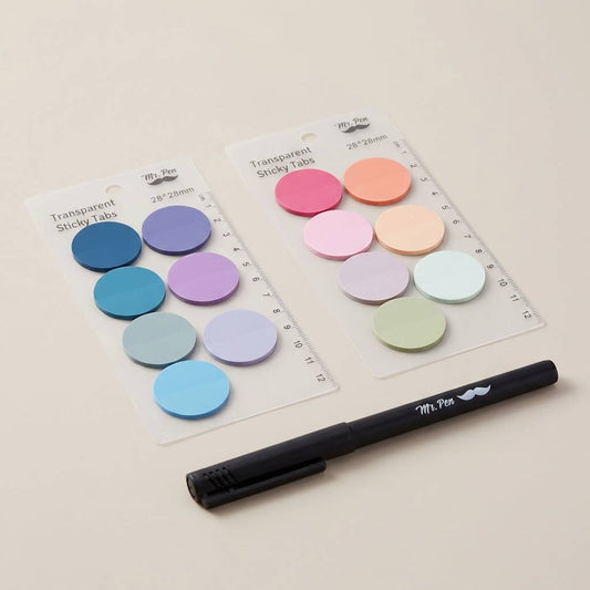 Transparent Round Sticky Notes- 560 Pcs