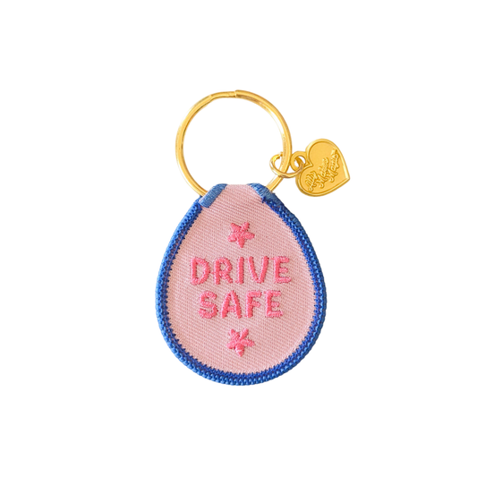 Embroidered Patch Keychain-Drive Safe