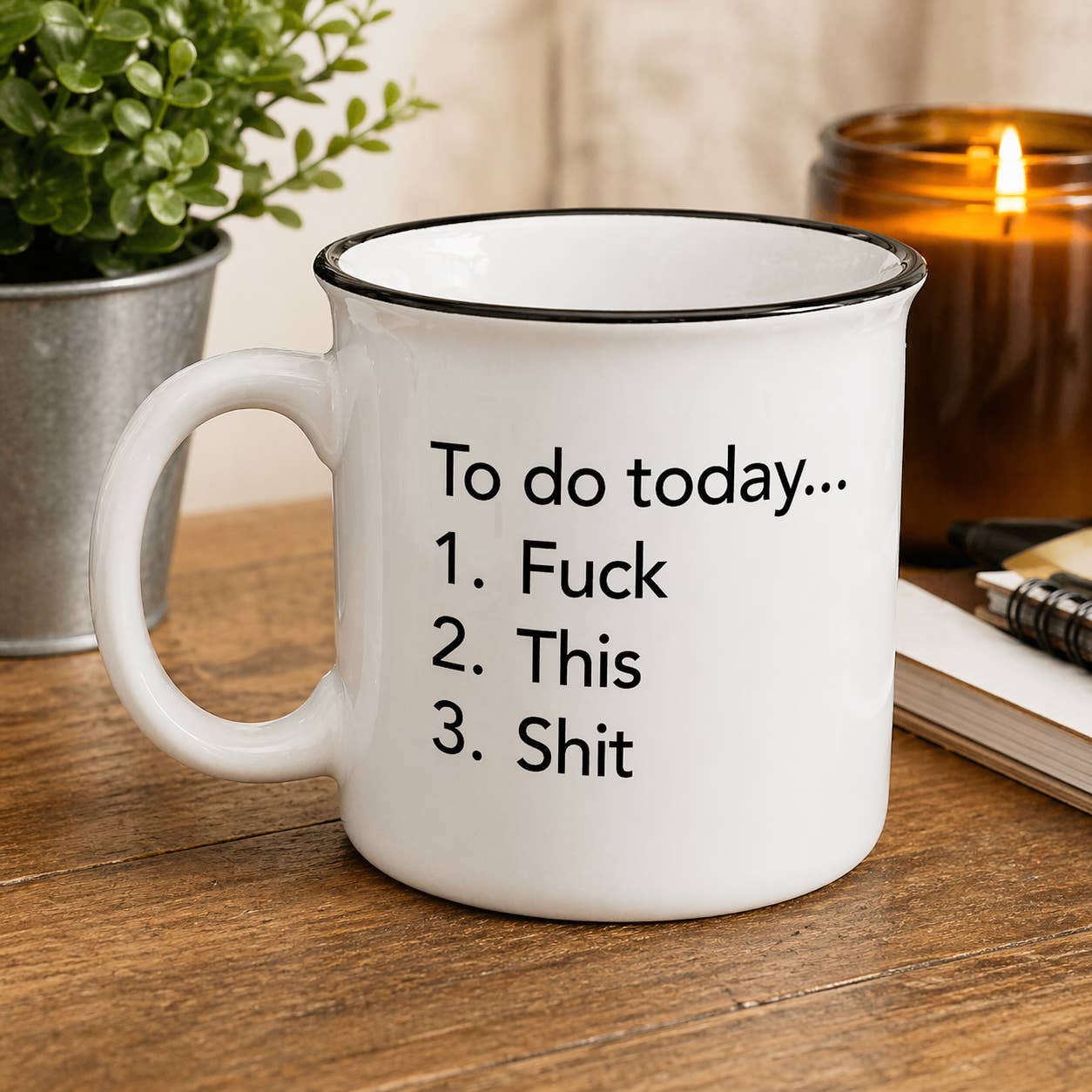 Funny "To Do Today: F*ck This Shit” Mug