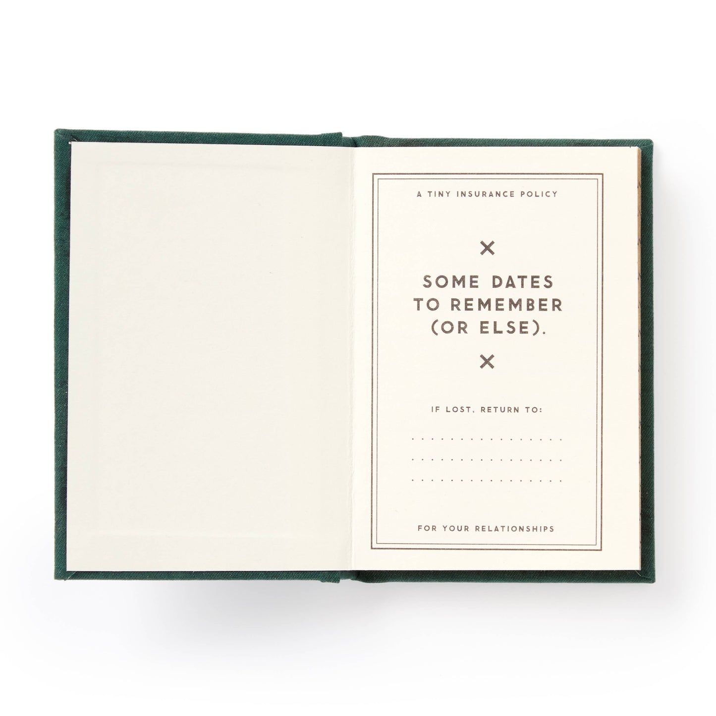 Open book with text on a white background