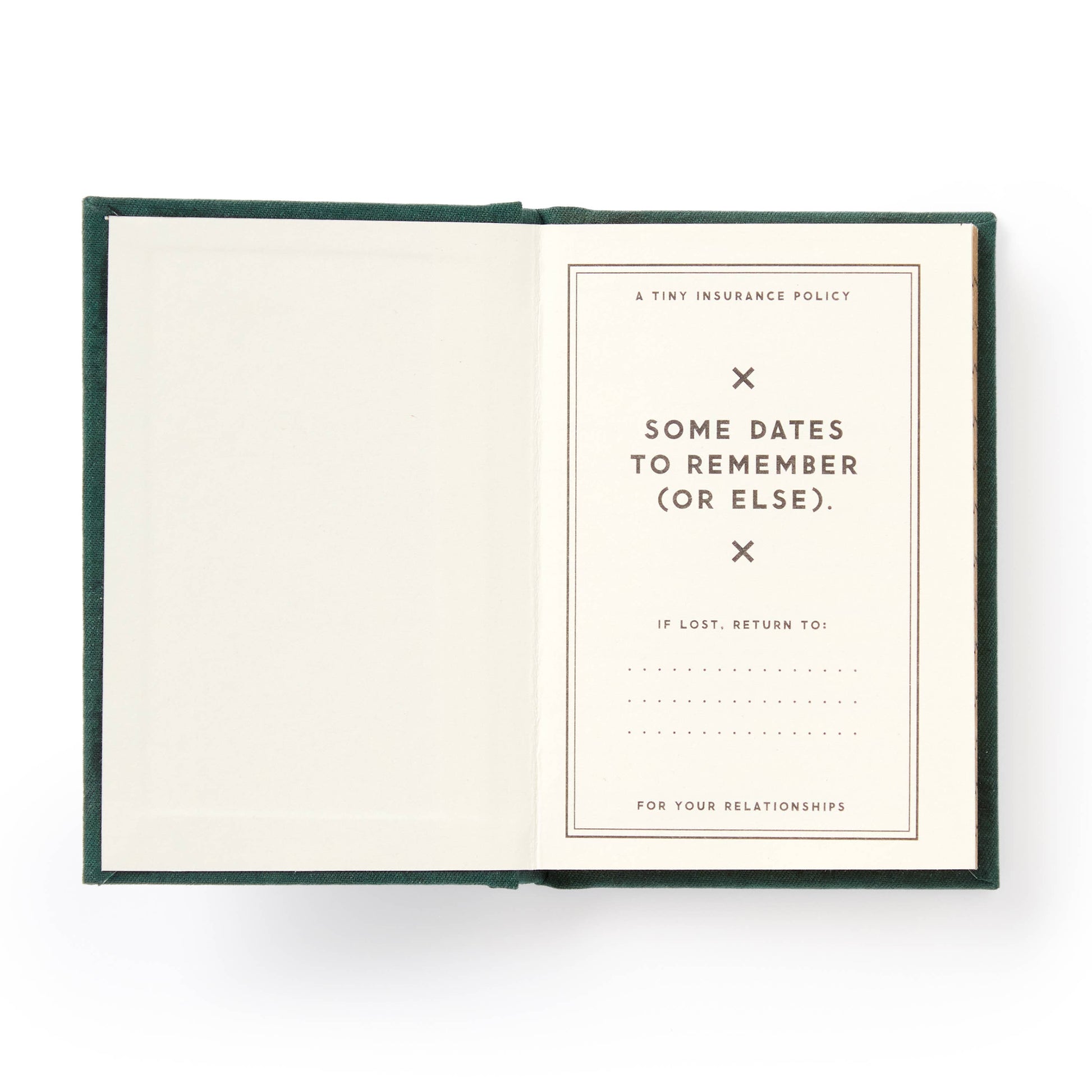 Open book with text on a white background