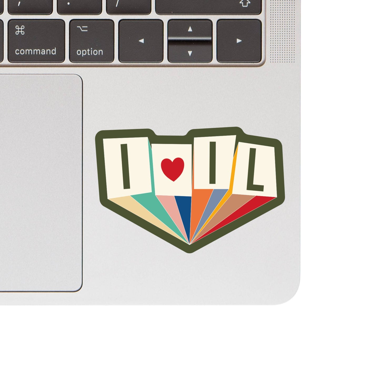 I Love IL 3D Effect Sticker