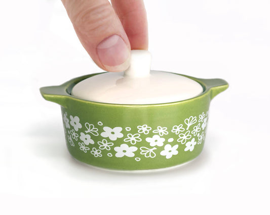 Spring Blossom Casserole Trinket Box